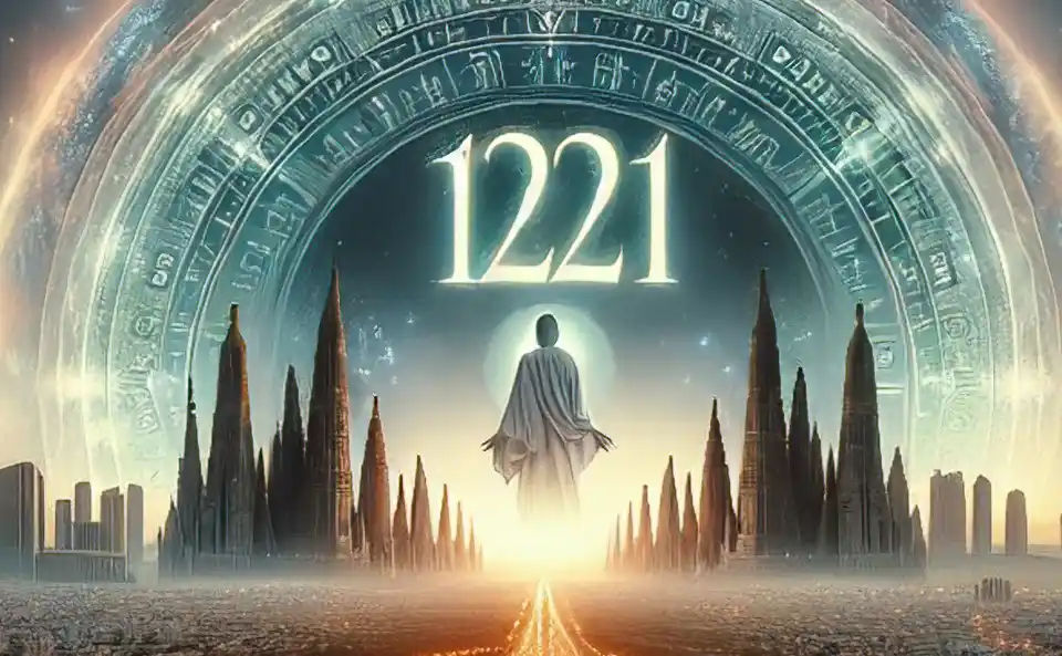 Ange avec le numéro 1221 représentant la protection et la guidance angélique.