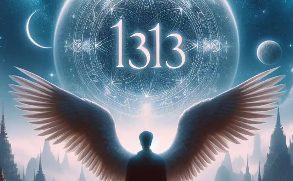 Numéro Angélique 1313 avec des anges et des éléments célestes