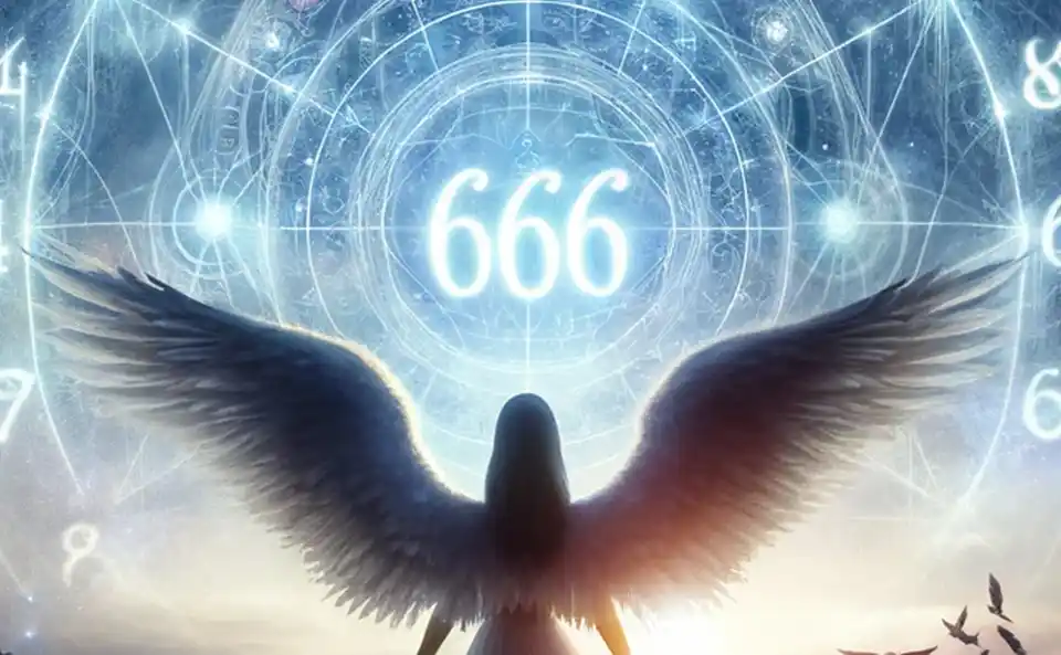 666 symbolisant la guidance spirituelle et les messages divins