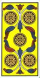 Cinq des deniers du tarot