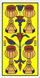 Quatre des coupes du tarot