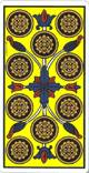 Dix des deniers du tarot