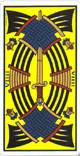 Neuf des épées du tarot