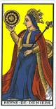 Reine des deniers du tarot