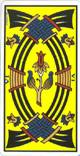 Six des épées du tarot