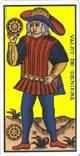 Valet des deniers du tarot