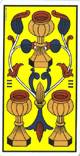 Trois des coupes du tarot