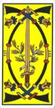 Trois des épées du tarot